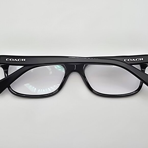 Coach HC6089 5002 Gloss Black Silver Full Rim Eyeglasses Frame 51-16-135 - Picture 10 of 13